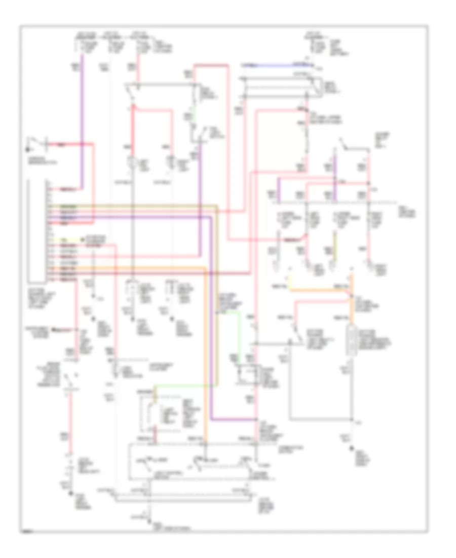 Headlight Wiring Diagram with DRL for Toyota Previa DX 1997