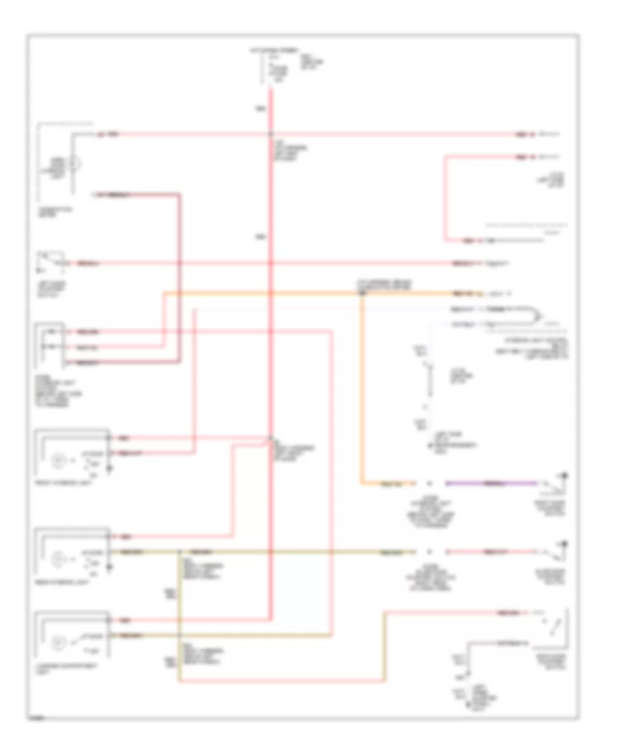 Courtesy Lamps Wiring Diagram for Toyota Previa DX 1997
