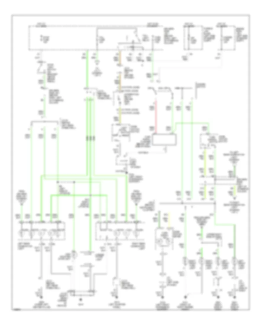 Exterior Lamps Wiring Diagram for Toyota Sienna CE 2000