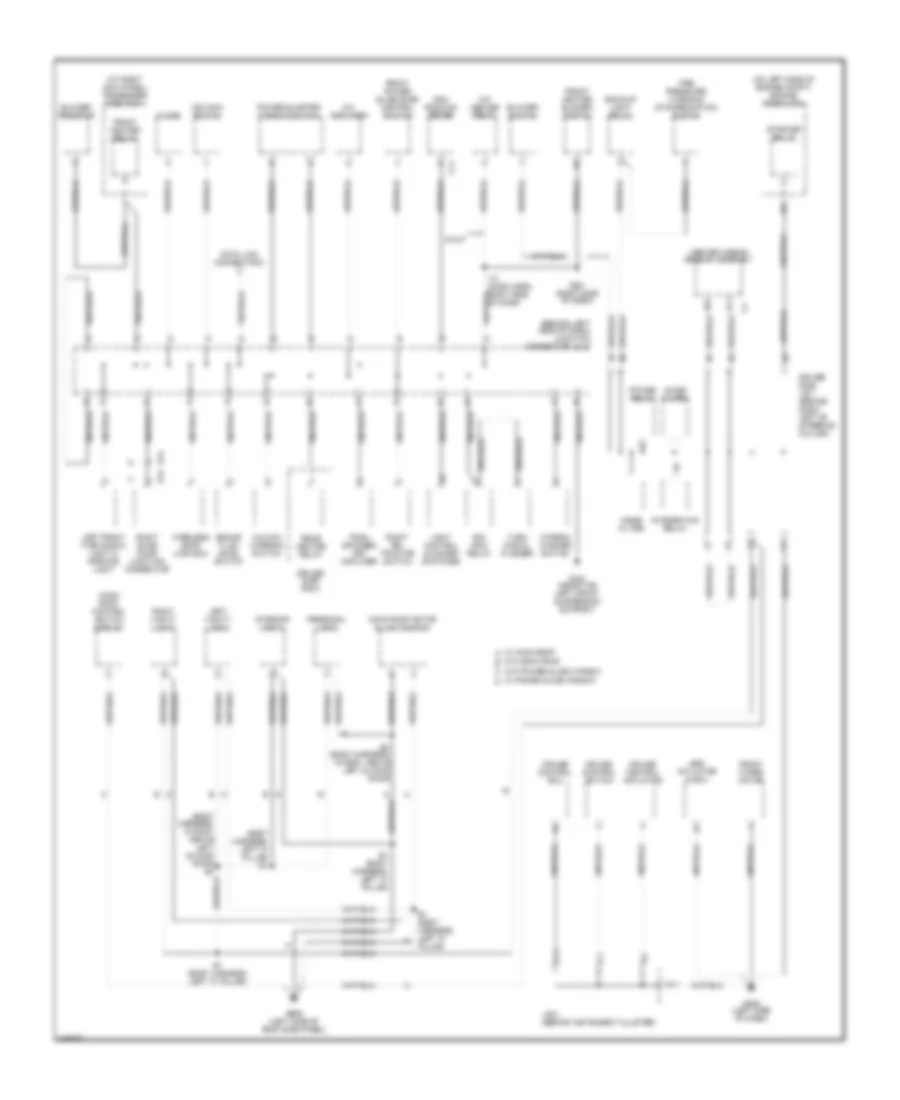 Ground Distribution Wiring Diagram (2 of 3) for Toyota Sienna CE 2000