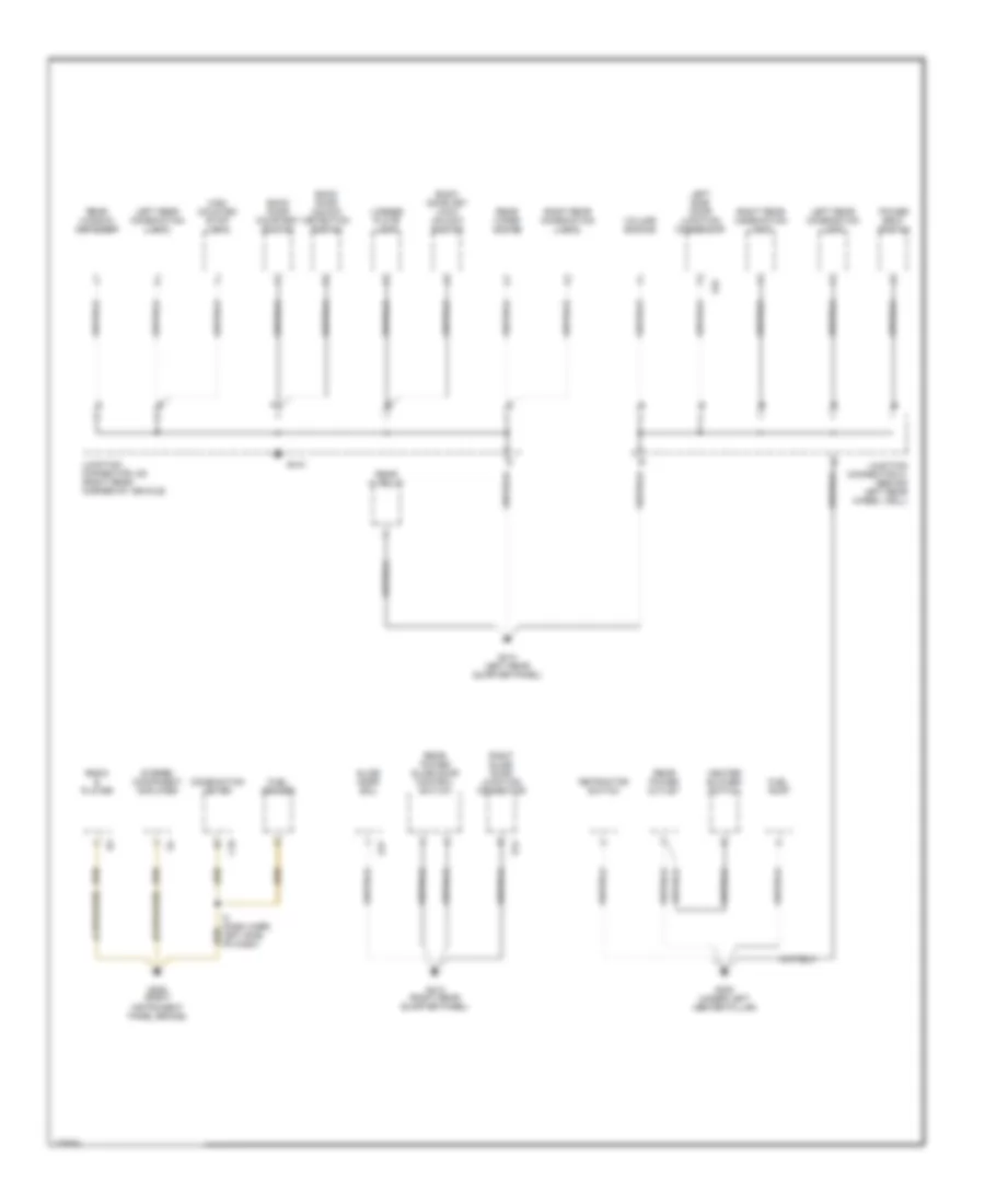 Ground Distribution Wiring Diagram (3 of 3) for Toyota Sienna CE 2000