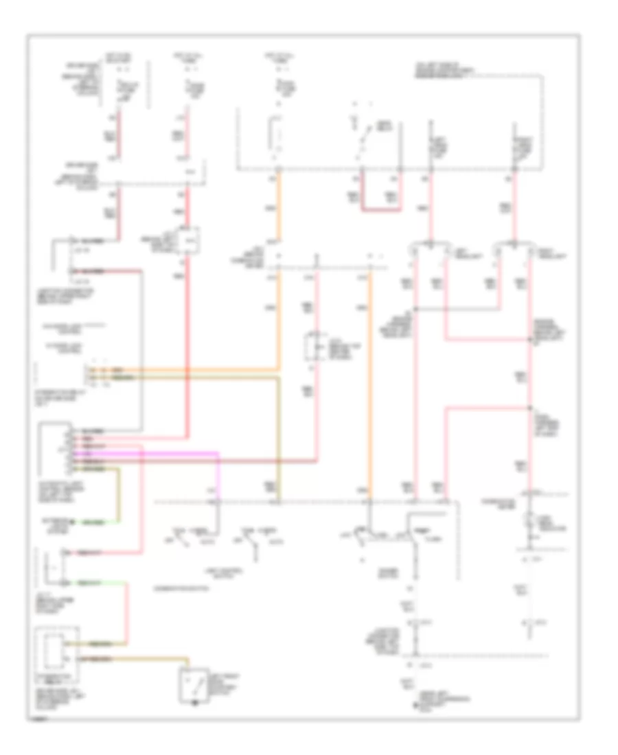 Autolamps Wiring Diagram, without DRL for Toyota Sienna CE 2000