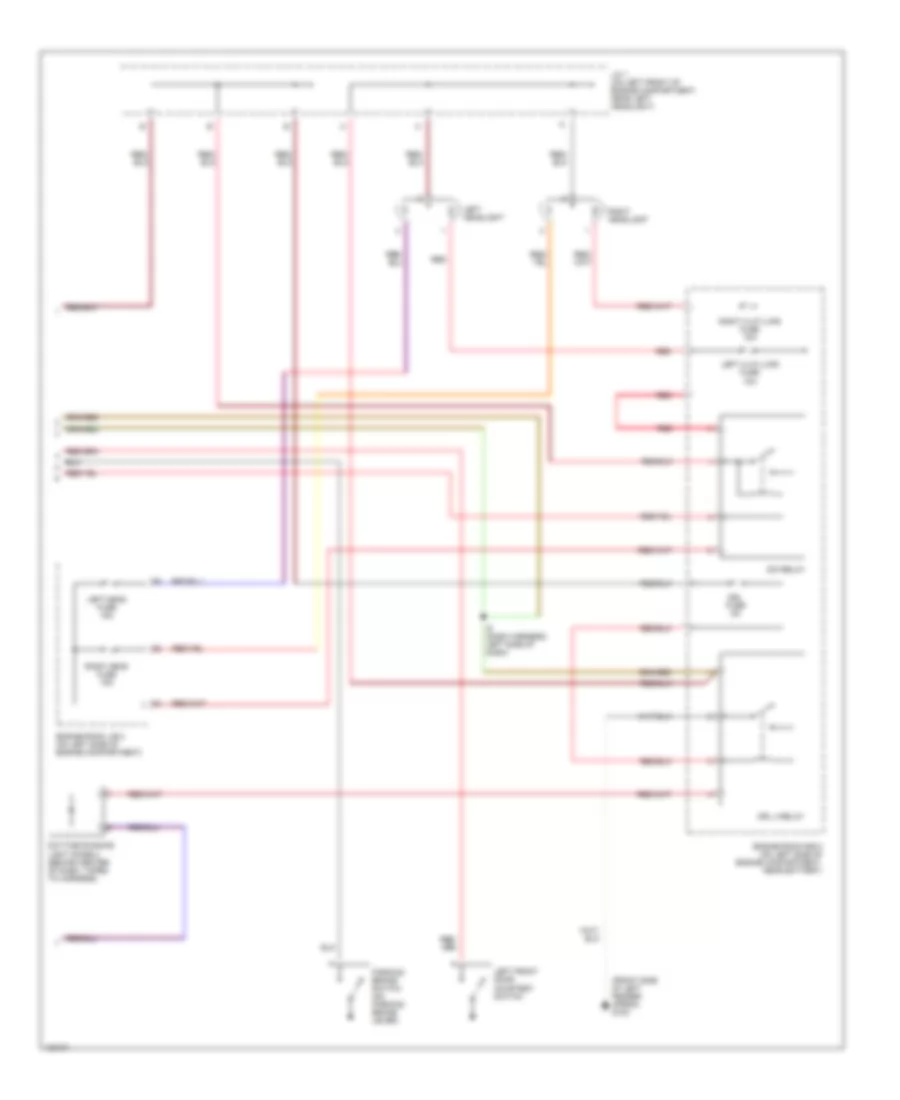 Headlamps Wiring Diagram, with DRL (2 of 2) for Toyota Sienna CE 2000