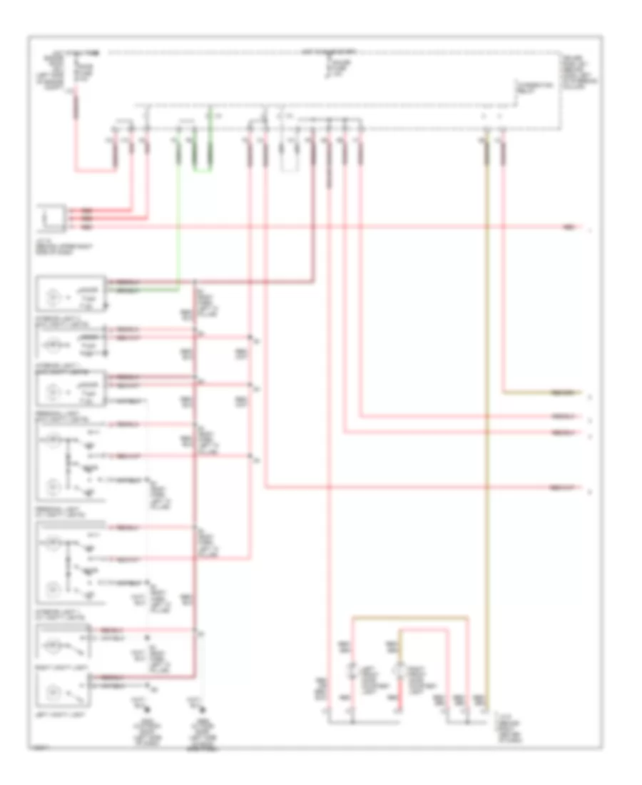 Courtesy Lamps Wiring Diagram with Door Locks 1 of 2 for Toyota Sienna CE 2000