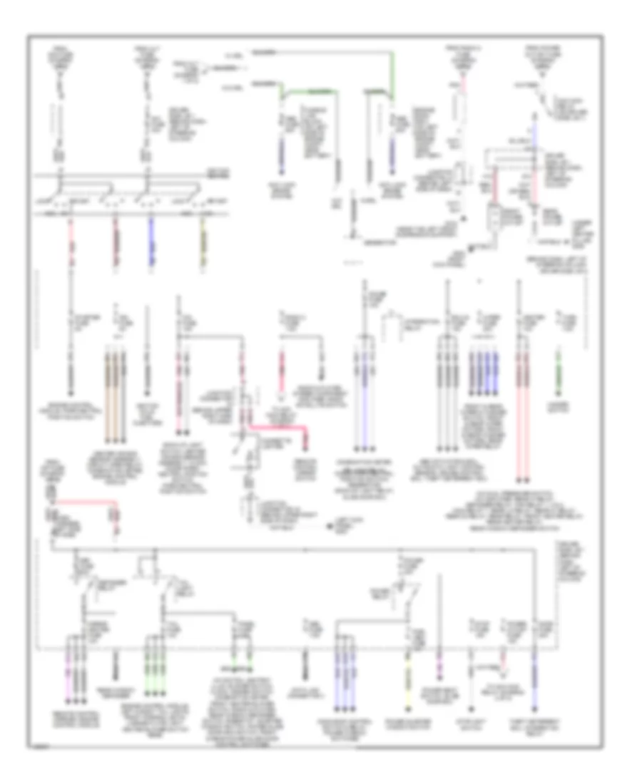 Power Distribution Wiring Diagram 2 of 2 for Toyota Sienna CE 2000