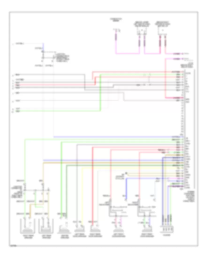 10 Speaker System Wiring Diagram without Navigation 2 of 2 for Toyota 4Runner SR5 2006