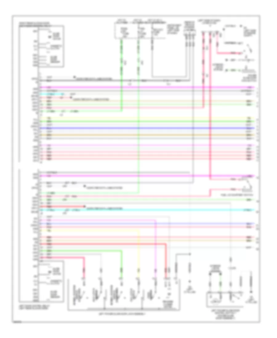 Power Sliding Door Wiring Diagram (1 of 3) for Toyota Sienna XLE 2012