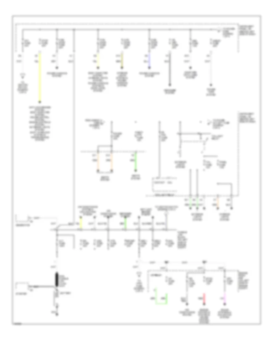 Power Distribution Wiring Diagram 1 of 4 for Toyota Highlander Limited 2004