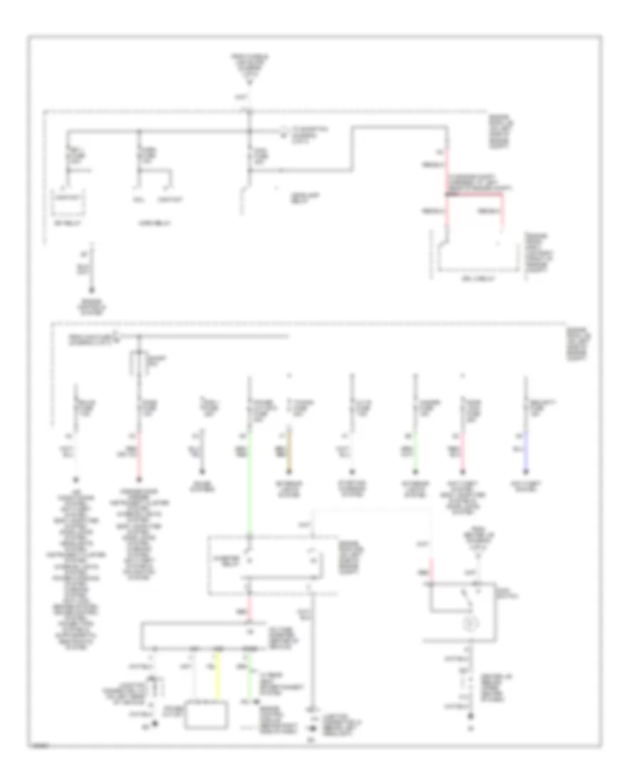 Power Distribution Wiring Diagram 2 of 4 for Toyota Highlander Limited 2004