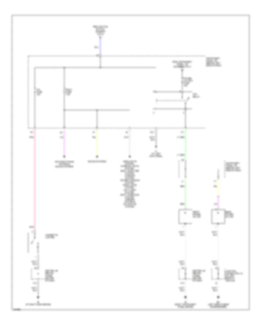 Power Distribution Wiring Diagram (4 of 4) for Toyota Highlander Limited 2004