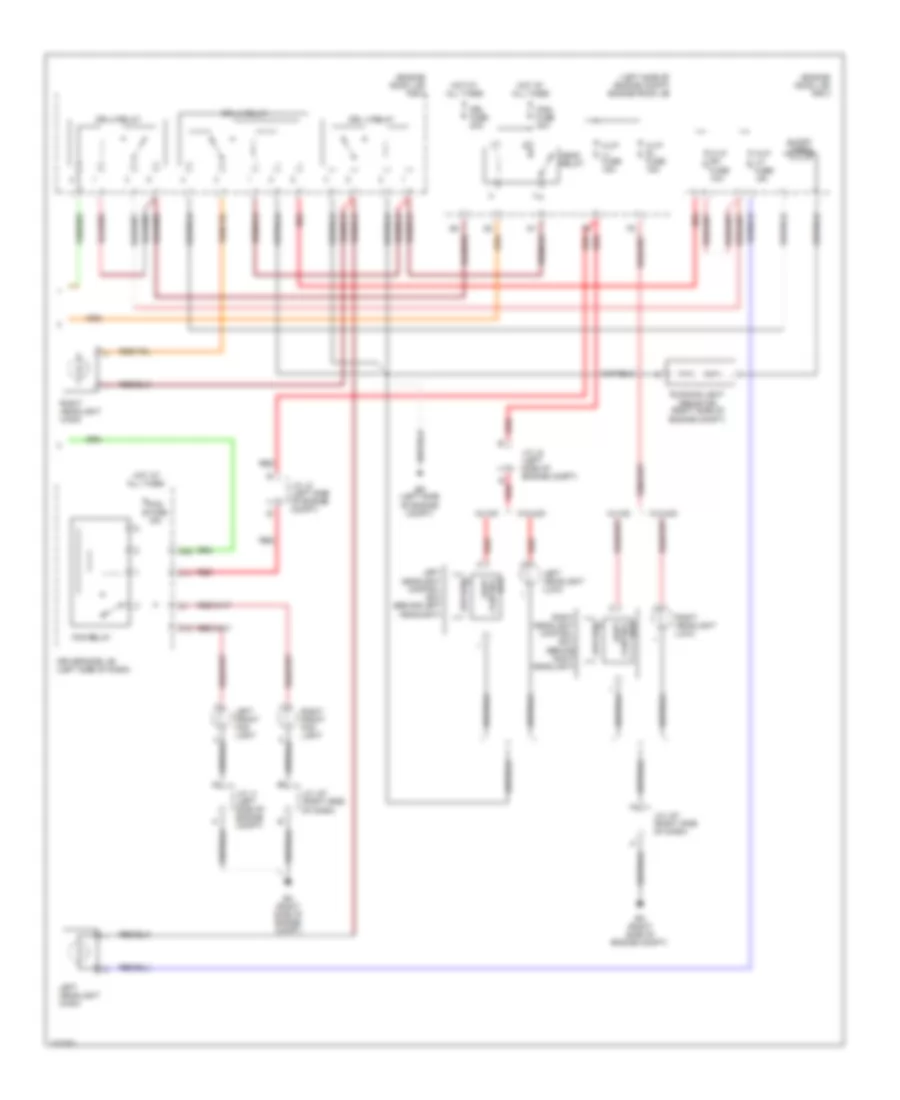 Headlights Wiring Diagram, with DRL (2 of 2) for Toyota Sienna Limited 2010