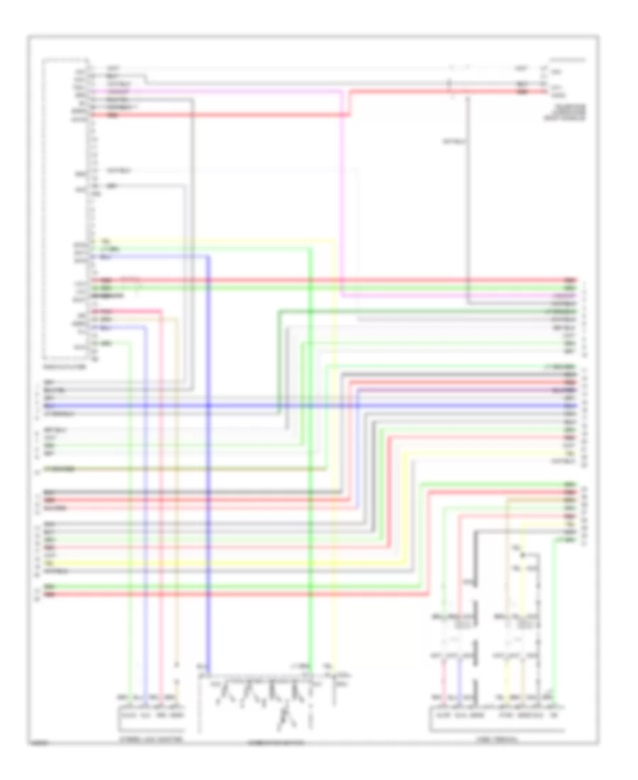 10-Speaker System Wiring Diagram, without Navigation (2 of 3) for Toyota Sienna Limited 2010