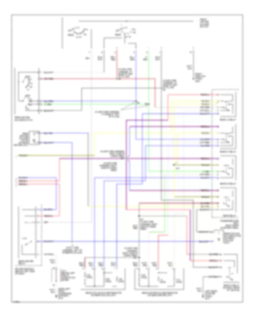 Manual AC Wiring Diagram, Rear AC 5 Door (2 of 2) for Toyota Sienna LE 2000
