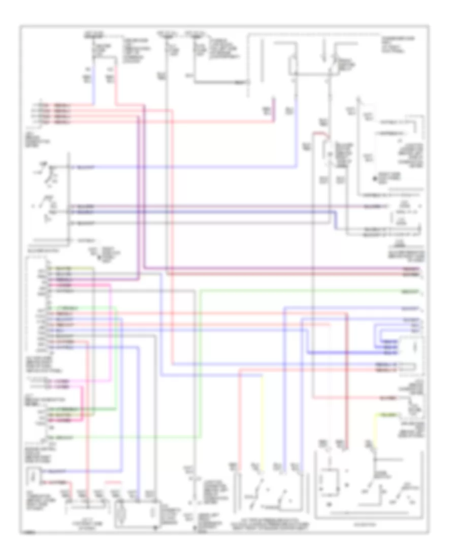 Manual AC Wiring Diagram, without Towing Package (1 of 2) for Toyota Sienna LE 2000