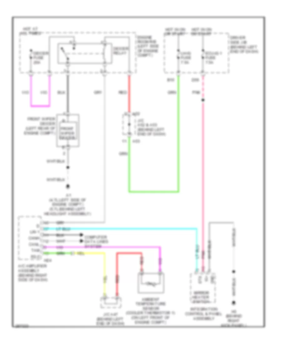 Front Deicer Wiring Diagram for Toyota Sequoia Limited 2008