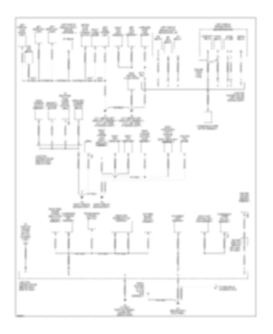 Ground Distribution Wiring Diagram 1 of 5 for Toyota Sequoia Limited 2008
