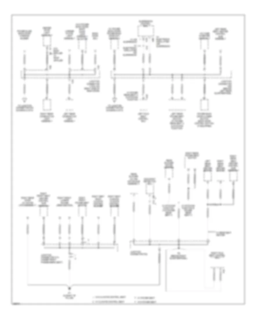 Ground Distribution Wiring Diagram 4 of 5 for Toyota Sequoia Limited 2008
