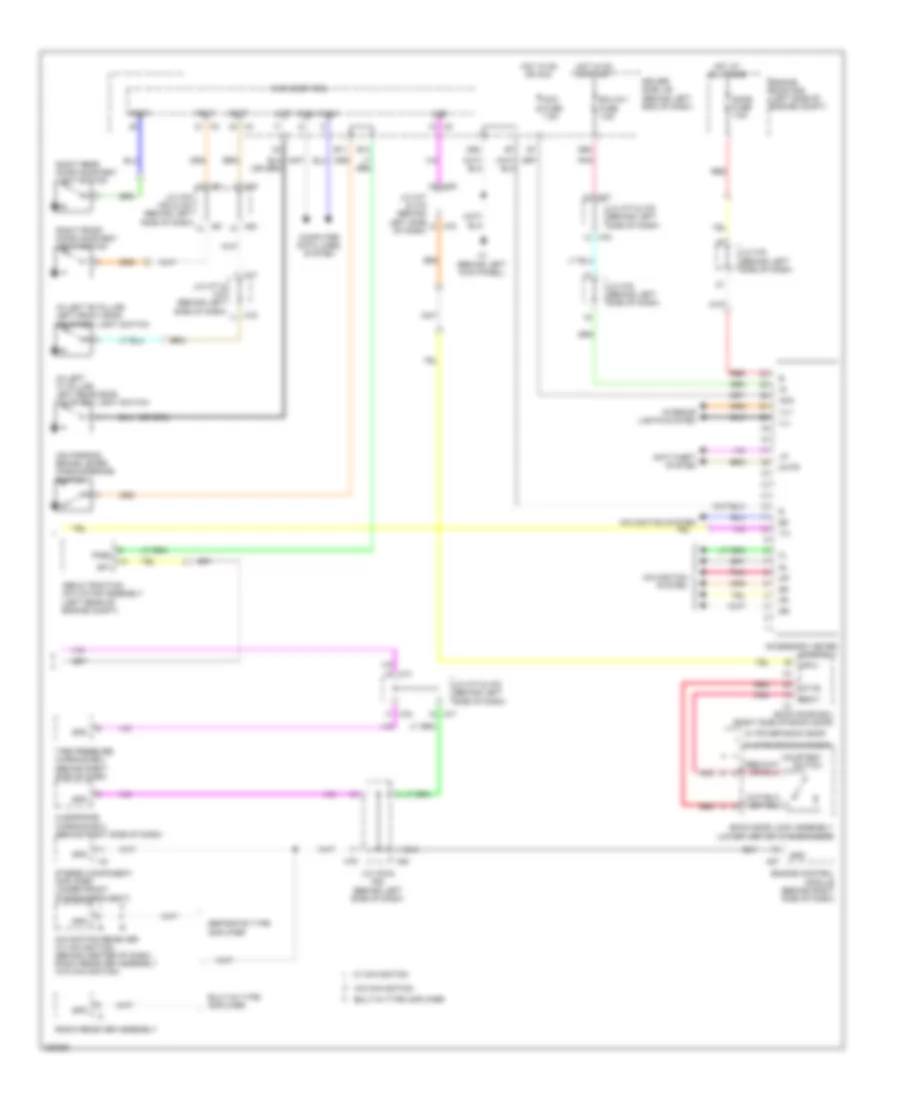 Instrument Cluster Wiring Diagram (2 of 2) for Toyota Sequoia Limited 2008