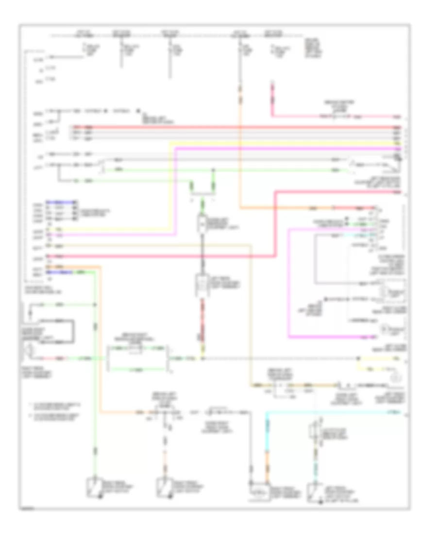 Courtesy Lamps Wiring Diagram 1 of 3 for Toyota Sequoia Limited 2008