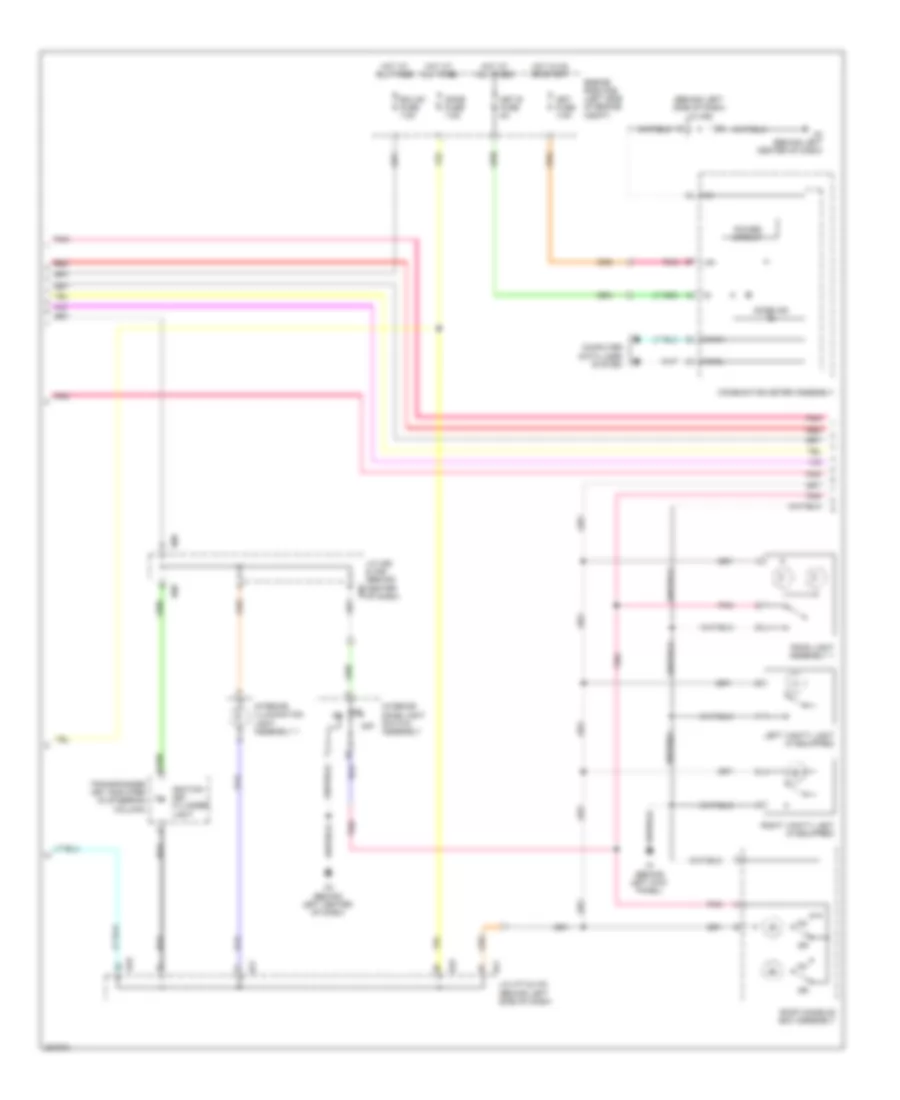 Courtesy Lamps Wiring Diagram (2 of 3) for Toyota Sequoia Limited 2008