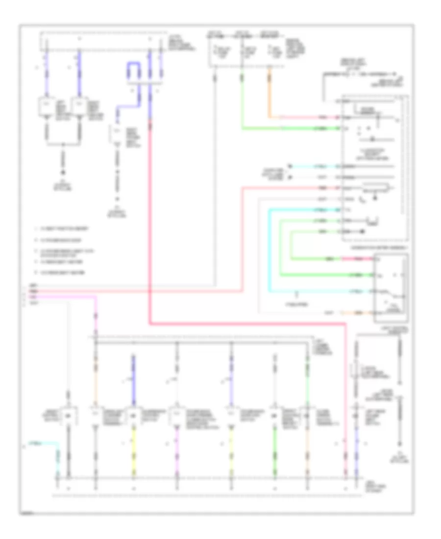 Instrument Illumination Wiring Diagram 3 of 3 for Toyota Sequoia Limited 2008