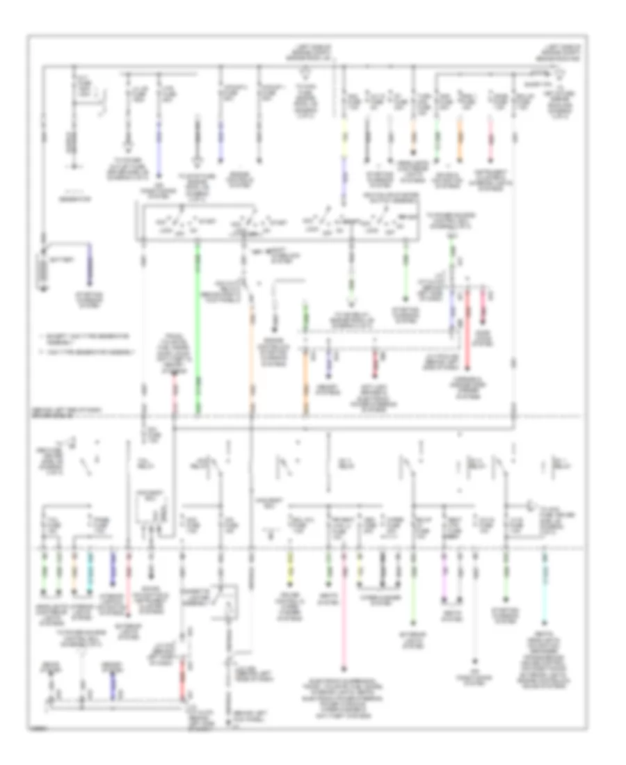 Power Distribution Wiring Diagram 1 of 3 for Toyota Sequoia Limited 2008