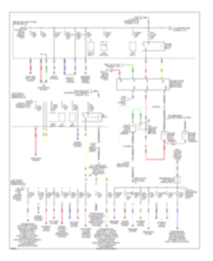 Power Distribution Wiring Diagram (2 of 3) for Toyota Sequoia Limited 2008