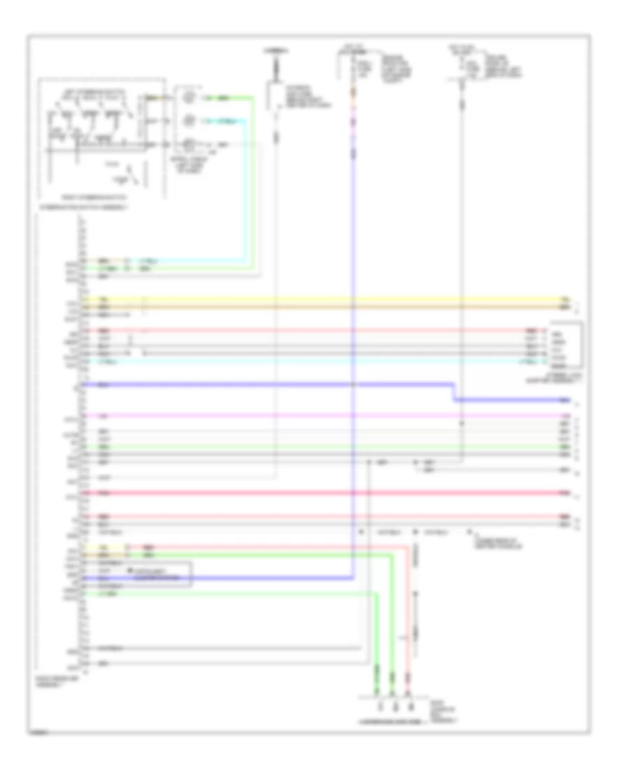 Radio Wiring Diagram, without Navigation with Separate Amplifier (1 of 3) for Toyota Sequoia Limited 2008