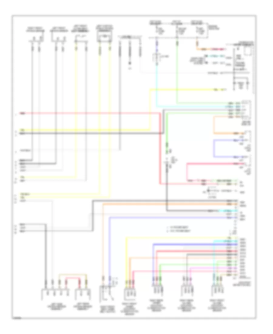 Supplemental Restraints Wiring Diagram 2 of 2 for Toyota Sequoia Limited 2008