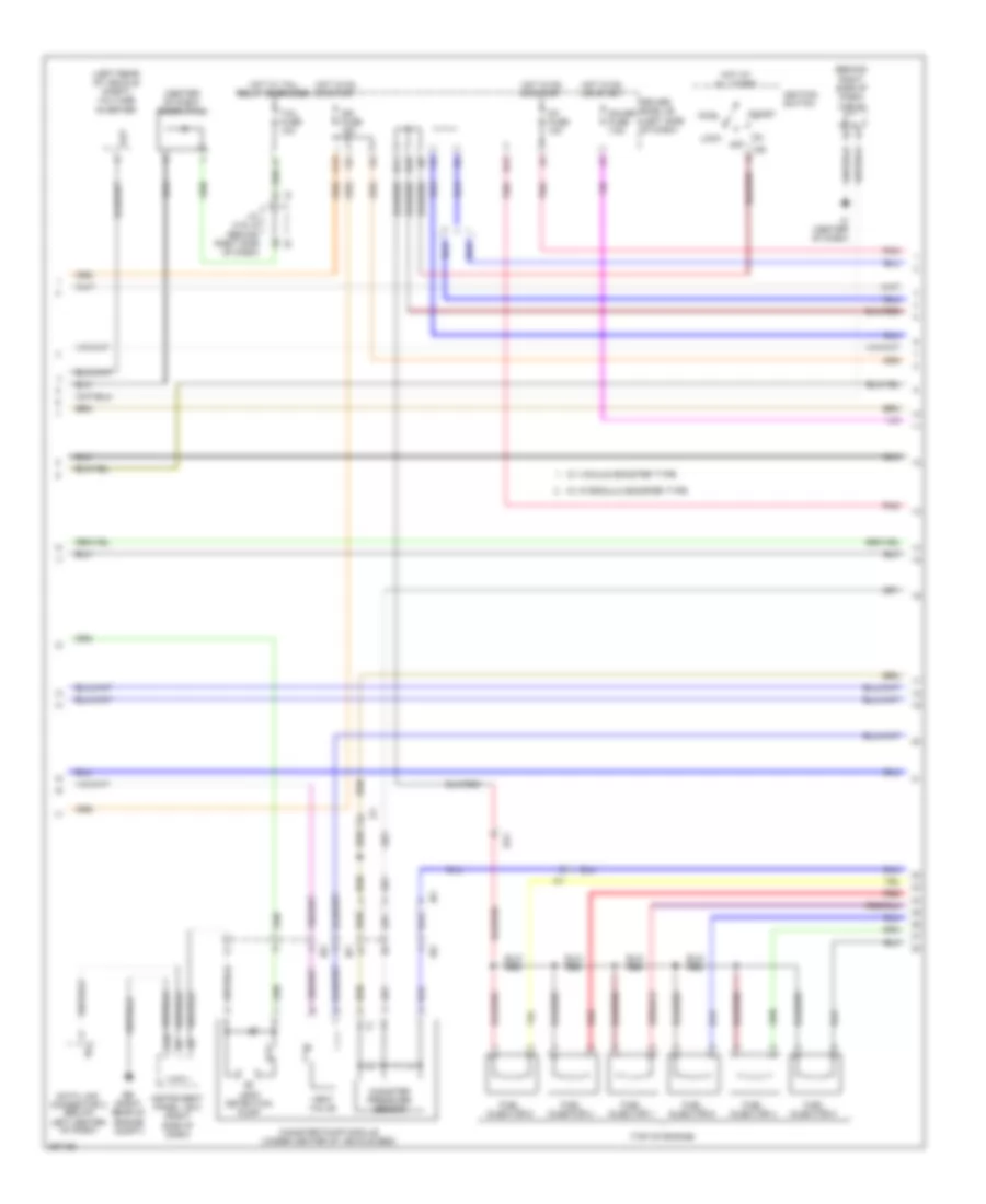 4.0L, Engine Performance Wiring Diagram (2 of 7) for Toyota Tacoma 2012