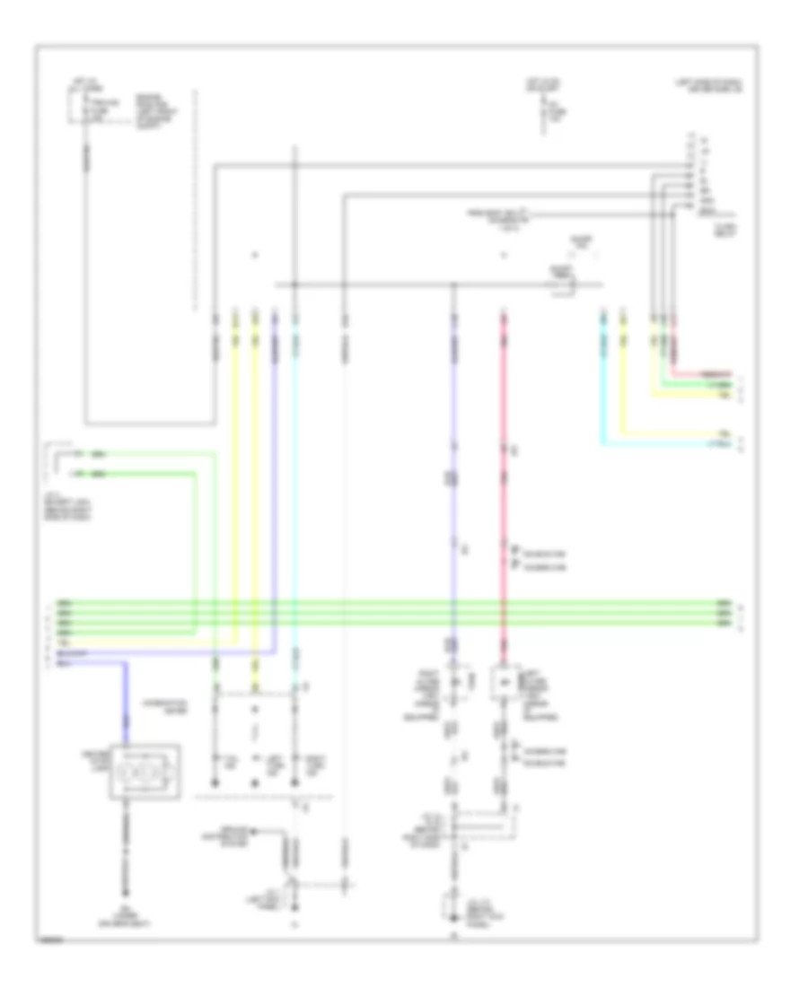 Exterior Lamps Wiring Diagram, without Trailer Tow (2 of 3) for Toyota Tacoma 2012