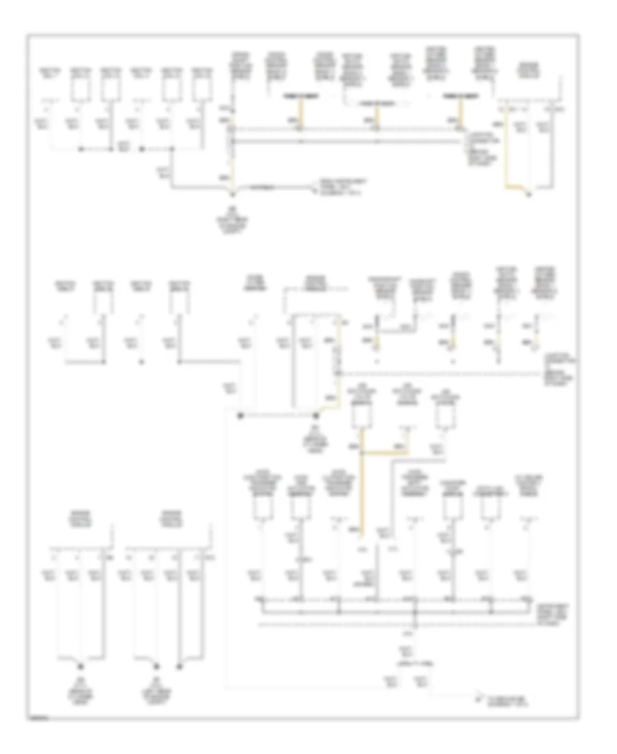 Ground Distribution Wiring Diagram 1 of 4 for Toyota Tacoma 2012