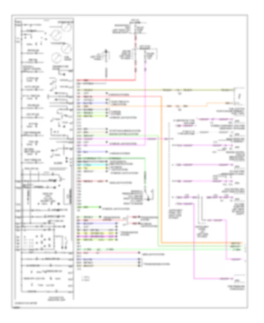 Instrument Cluster Wiring Diagram 1 of 2 for Toyota Tacoma 2012