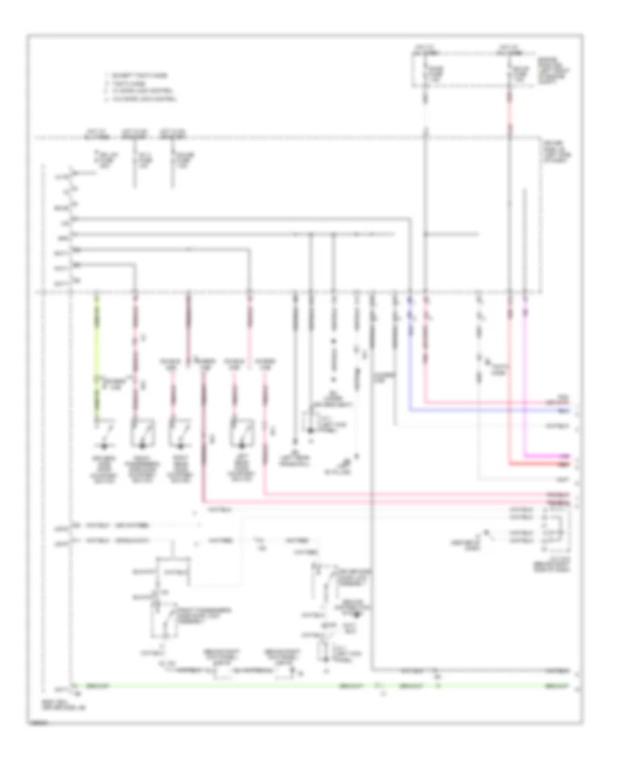 Courtesy Lamps Wiring Diagram 1 of 2 for Toyota Tacoma 2012