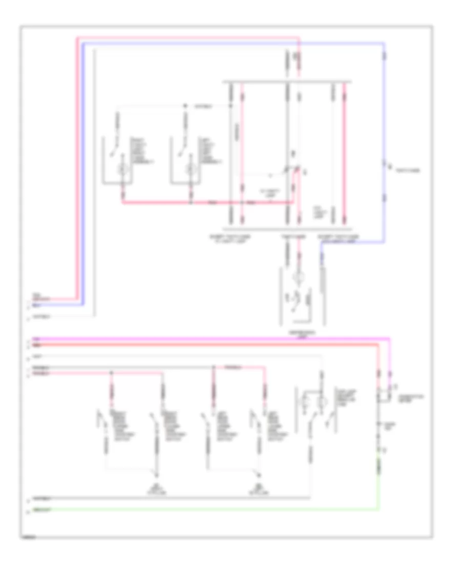 Courtesy Lamps Wiring Diagram 2 of 2 for Toyota Tacoma 2012