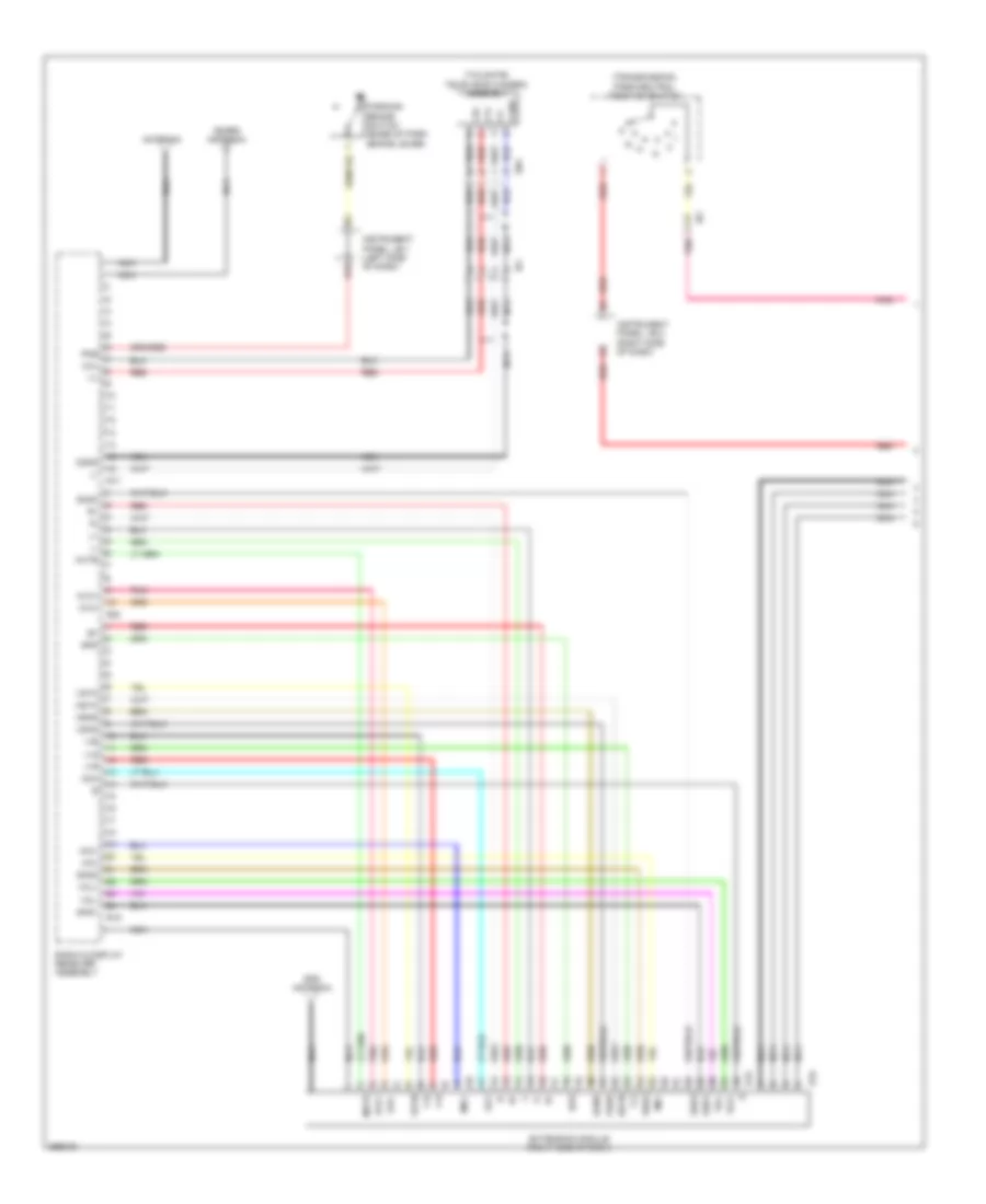 Navigation Wiring Diagram 1 of 4 for Toyota Tacoma 2012