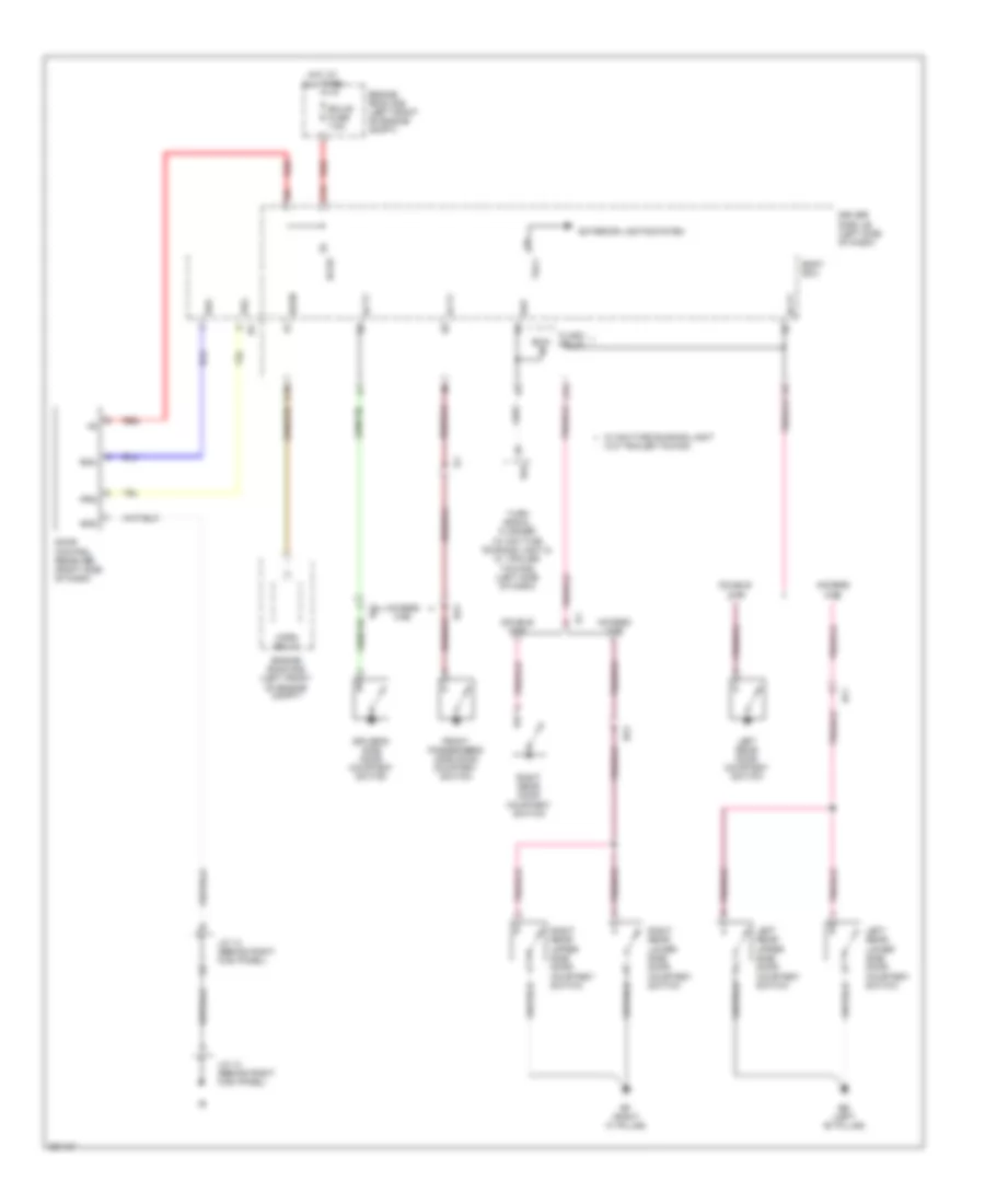 Power Door Locks Wiring Diagram, with Keyless Entry (2 of 2) for Toyota Tacoma 2012