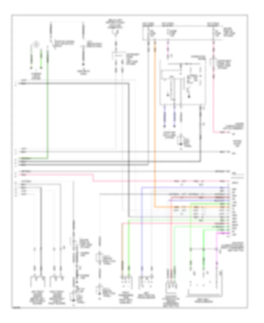 Supplemental Restraints Wiring Diagram, Bench Seat (2 of 2) for Toyota Tacoma 2012