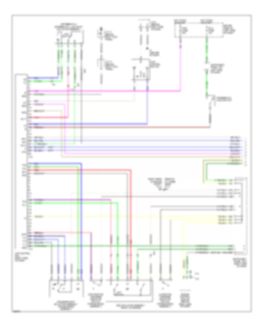 4 0L 4WD Wiring Diagram 1 of 2 for Toyota Tacoma 2012