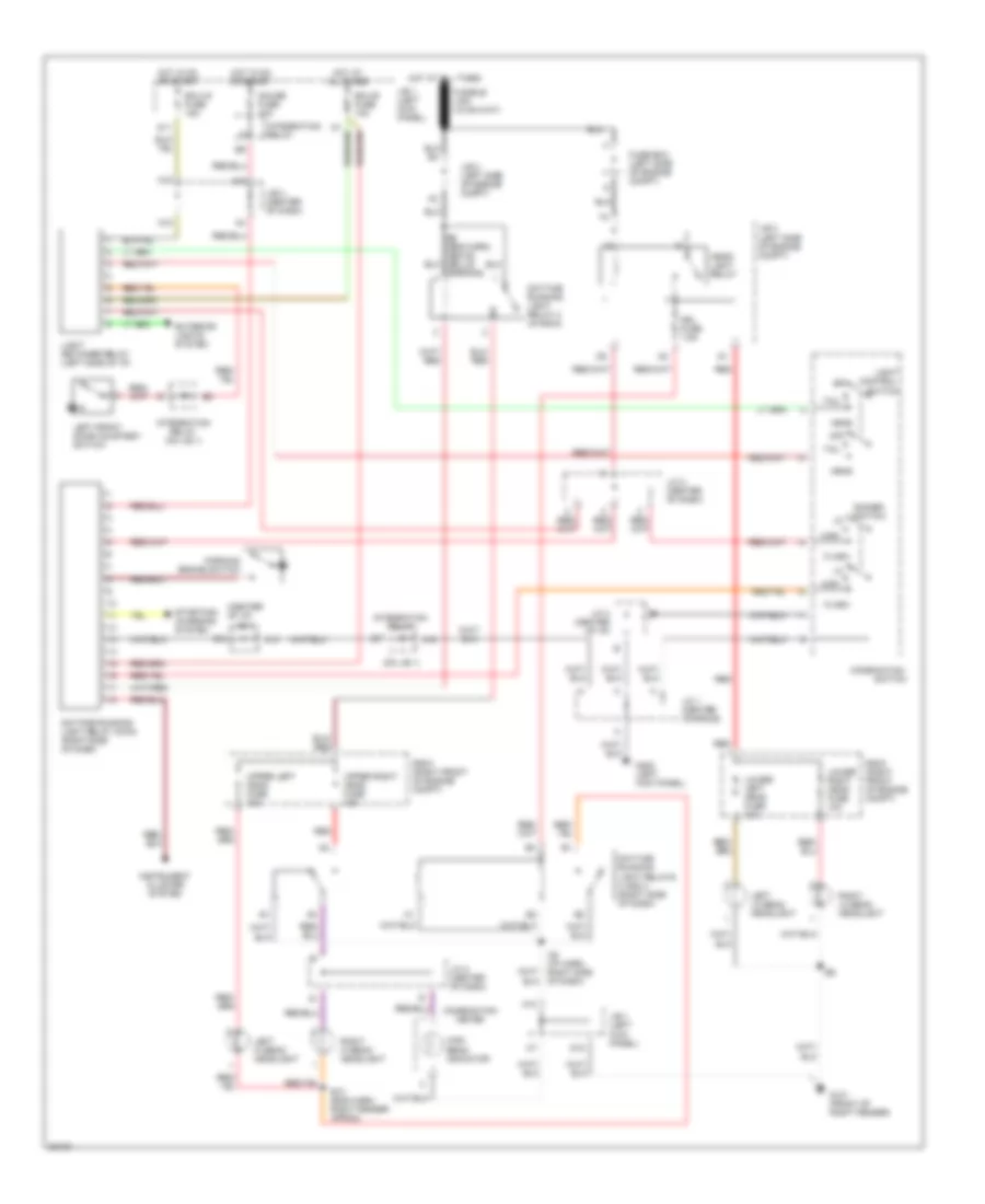 Headlight Wiring Diagram with DRL for Toyota Corolla LE 1995