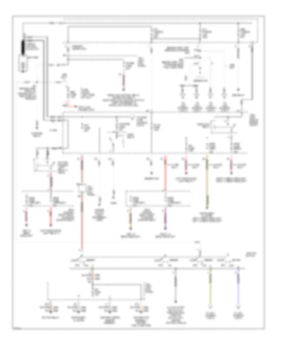 Power Distribution Wiring Diagram 1 of 3 for Toyota Corolla LE 1995