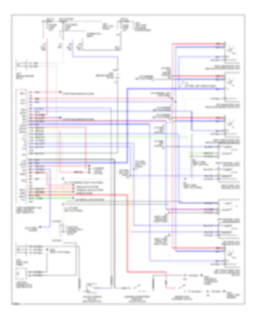 Power Door Lock Wiring Diagram Sedan with Anti theft for Toyota Corolla LE 1995