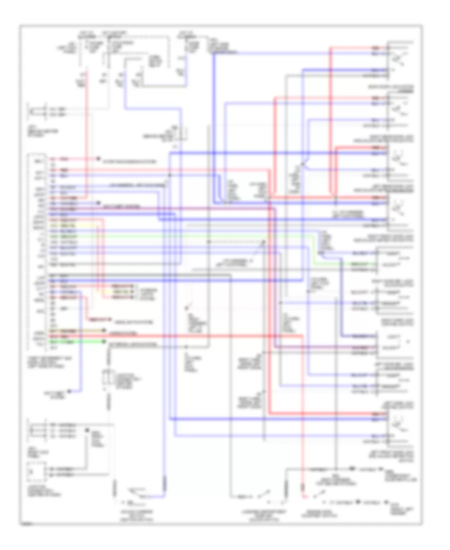 Power Door Lock Wiring Diagram Wagon with Anti theft for Toyota Corolla LE 1995