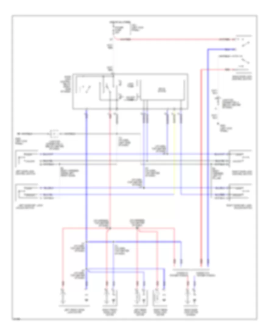 Power Door Lock Wiring Diagram Wagon without Anti theft for Toyota Corolla LE 1995