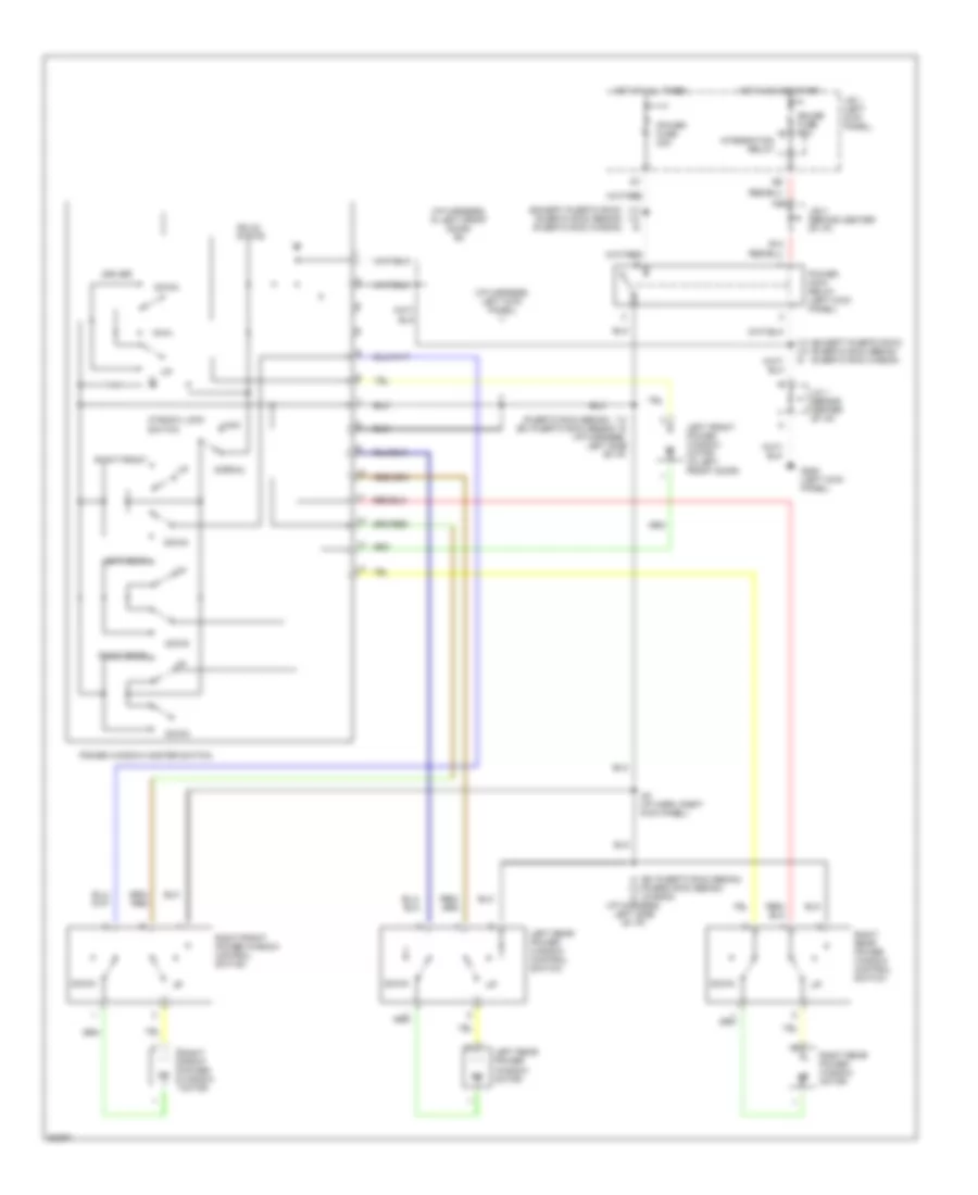 Power Window Wiring Diagram for Toyota Corolla LE 1995