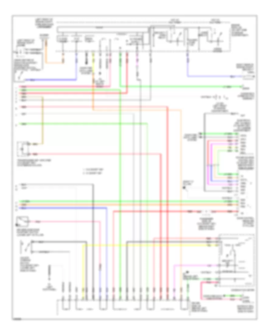 Forced Entry Wiring Diagram 2 of 2 for Toyota Avalon Limited 2006