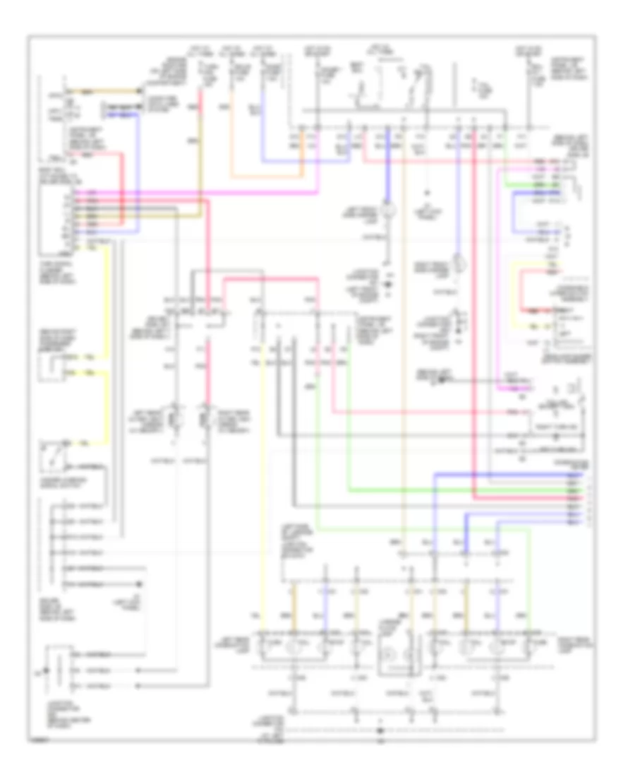 Exterior Lamps Wiring Diagram 1 of 2 for Toyota Avalon Limited 2006