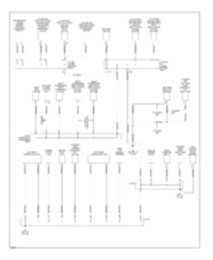 Ground Distribution Wiring Diagram 4 of 4 for Toyota Avalon Limited 2006