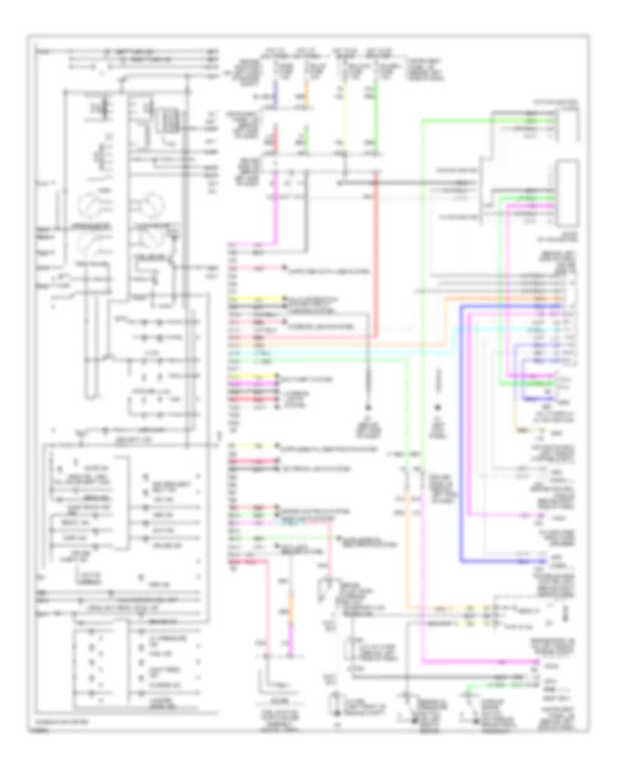 Instrument Cluster Wiring Diagram for Toyota Avalon Limited 2006