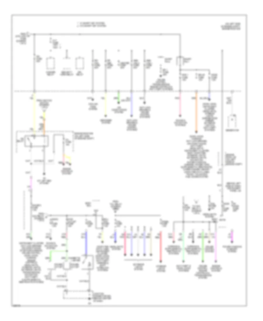 Power Distribution Wiring Diagram 2 of 2 for Toyota Avalon Limited 2006